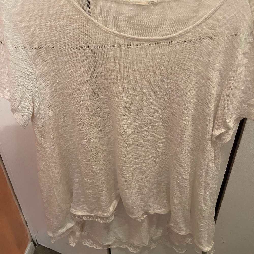 Umgee Cream Short Sleeve Women's Top